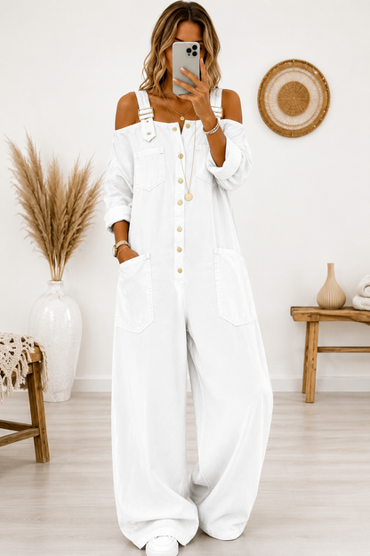 Combinaison Denim Oversize Femme
