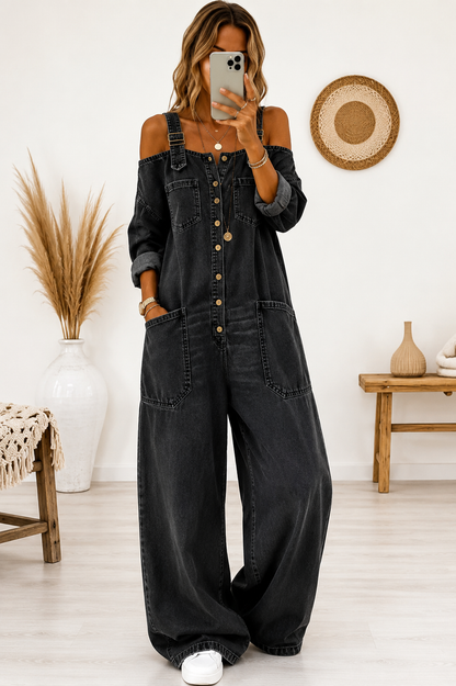 Combinaison Denim Oversize Femme